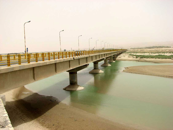 رودخانه مند واقع در شهر بندر كنگان